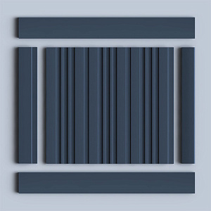 Hiwood Стеновые панели Hiwood цветные LV121 BU22 серый темно-серый синий